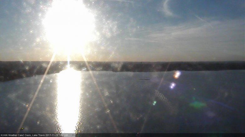 Lake Travis webcam, November 29, 2017 3:55 PM CT