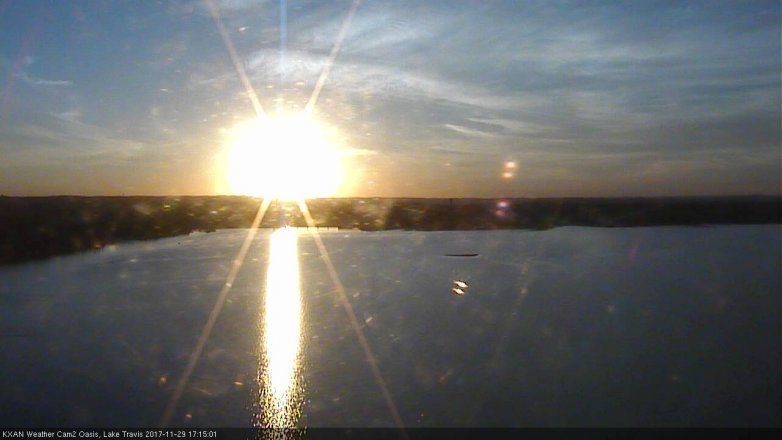 Lake Travis webcam, November 29, 2017 4:25 PM CT