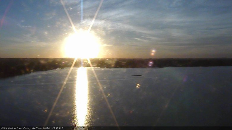 Lake Travis webcam, November 29, 2017 4:35 PM CT