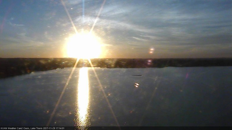 Lake Travis webcam, November 29, 2017 4:45 PM CT