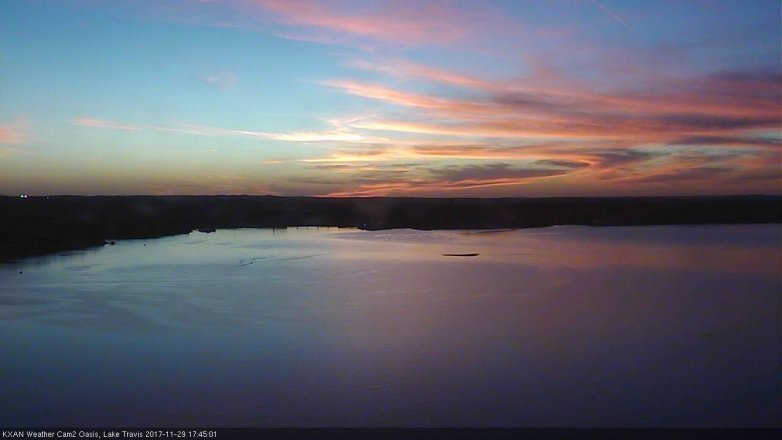 Lake Travis webcam, November 29, 2017 4:50 PM CT