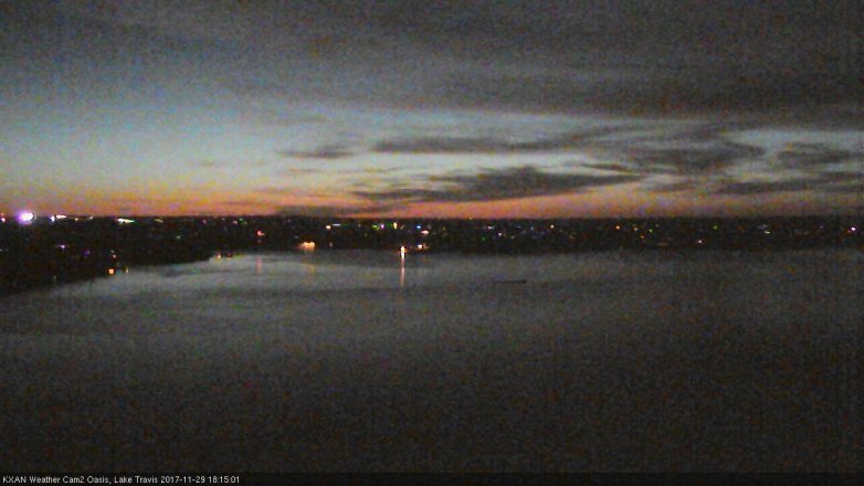 Lake Travis webcam, November 29, 2017 5:40 PM CT