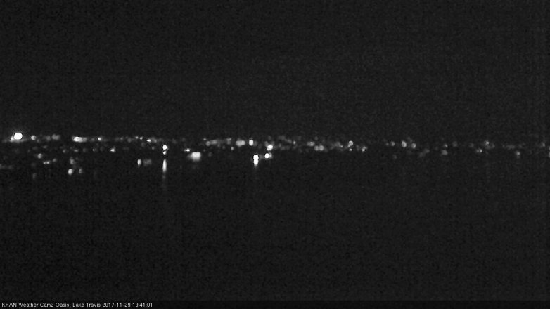 Lake Travis webcam, November 29, 2017 7:05 PM CT