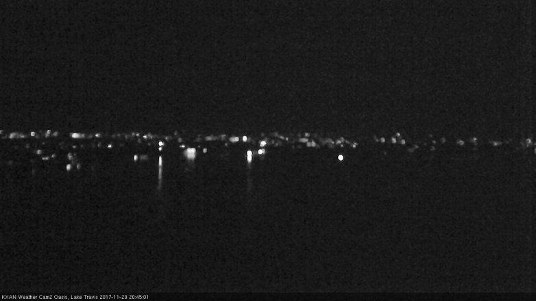 Lake Travis webcam, November 29, 2017 8:10 PM CT