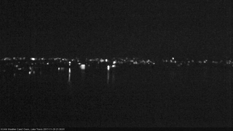Lake Travis webcam, November 29, 2017 8:40 PM CT