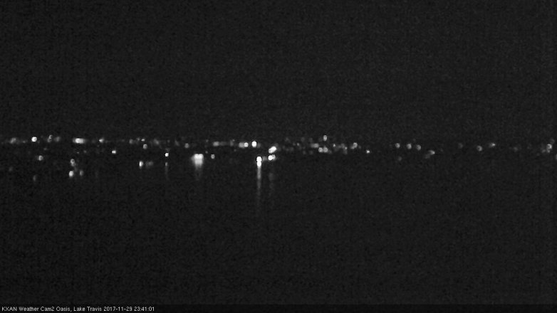 Lake Travis webcam, November 29, 2017 10:50 PM CT