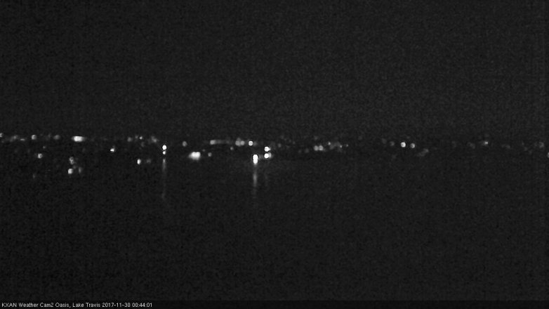 Lake Travis webcam, November 29, 2017 11:55 PM CT