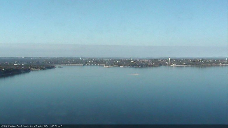 Lake Travis webcam, November 30, 2017 9:15 AM CT