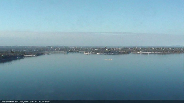 Lake Travis webcam, November 30, 2017 9:20 AM CT