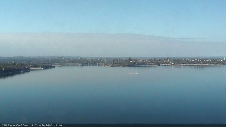 Lake Travis webcam, November 30, 2017 9:40 AM CT