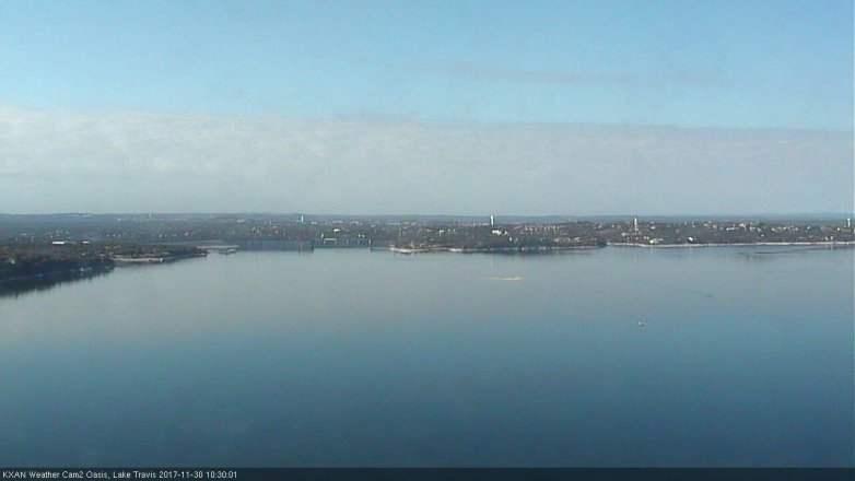 Lake Travis webcam, November 30, 2017 9:50 AM CT