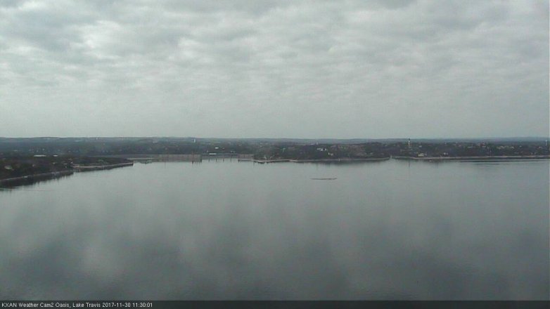 Lake Travis webcam, November 30, 2017 10:35 AM CT