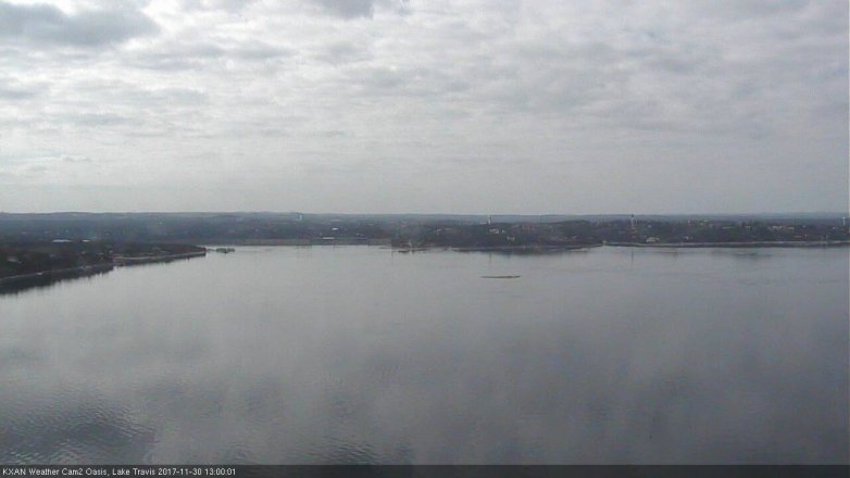 Lake Travis webcam, November 30, 2017 12:15 PM CT