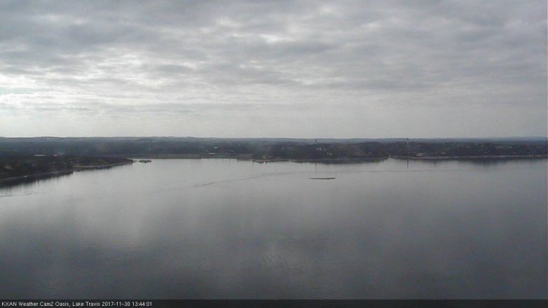 Lake Travis webcam, November 30, 2017 1:05 PM CT