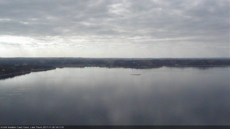 Lake Travis webcam, November 30, 2017 1:15 PM CT