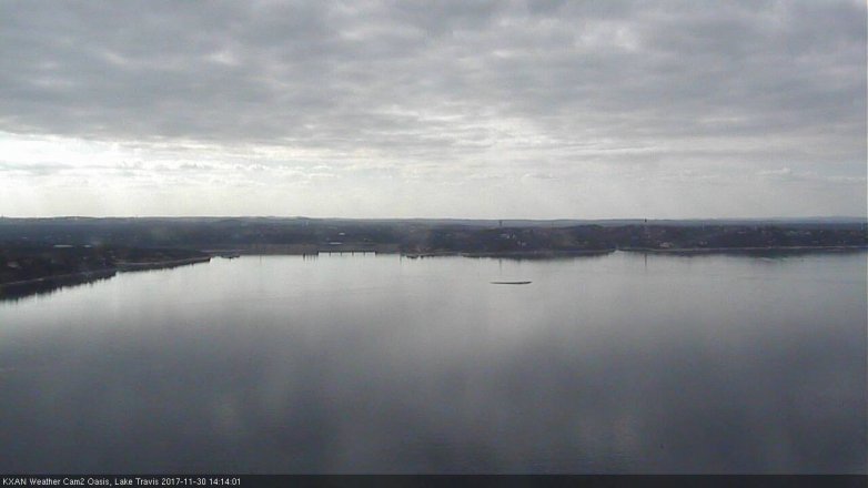 Lake Travis webcam, November 30, 2017 1:25 PM CT