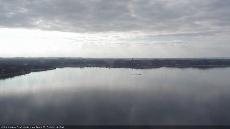 Lake Travis webcam, November 30, 2017 1:40 PM CT