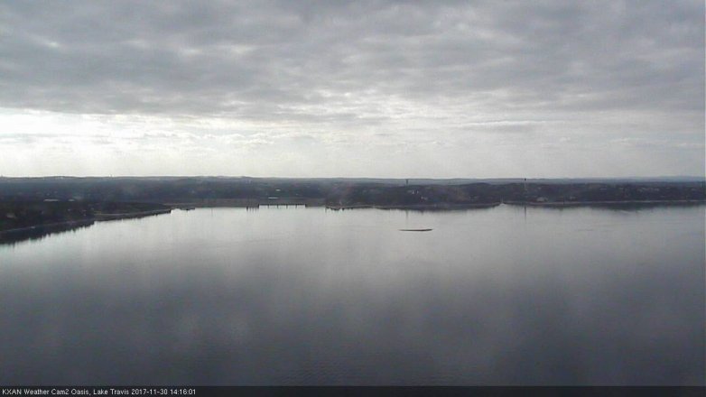 Lake Travis webcam, November 30, 2017 1:45 PM CT