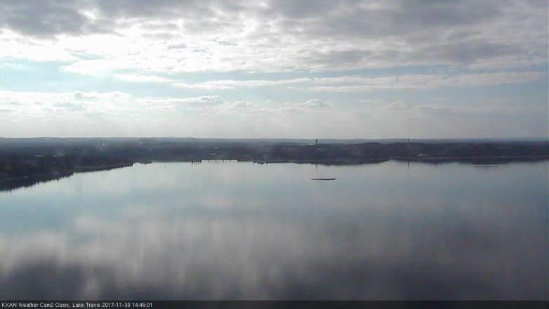 Lake Travis webcam, November 30, 2017 1:50 PM CT