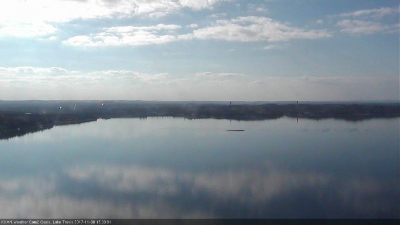 Lake Travis webcam, November 30, 2017 2:10 PM CT