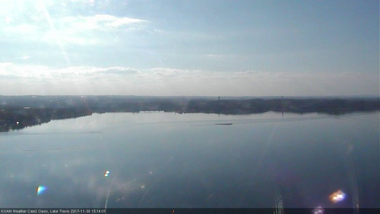 Lake Travis webcam, November 30, 2017 2:35 PM CT