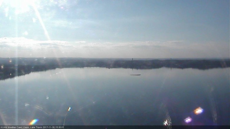 Lake Travis webcam, November 30, 2017 2:45 PM CT