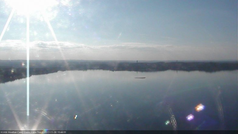 Lake Travis webcam, November 30, 2017 3:15 PM CT