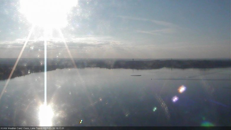 Lake Travis webcam, November 30, 2017 3:20 PM CT