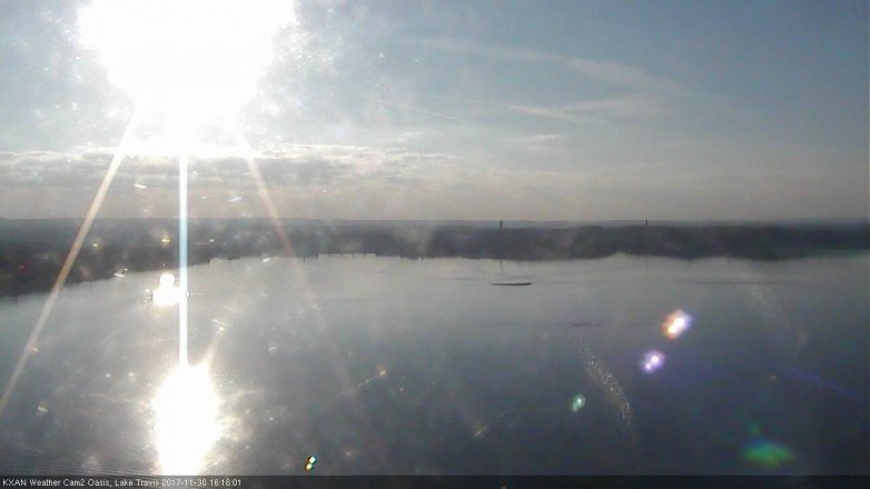 Lake Travis webcam, November 30, 2017 3:30 PM CT