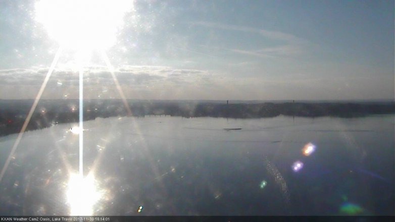 Lake Travis webcam, November 30, 2017 3:35 PM CT