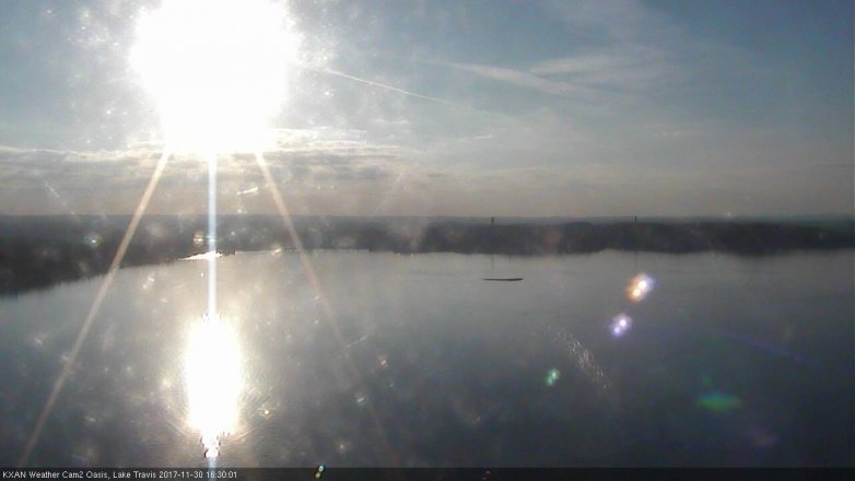 Lake Travis webcam, November 30, 2017 3:55 PM CT