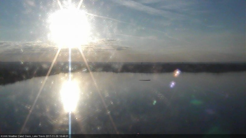 Lake Travis webcam, November 30, 2017 4:05 PM CT