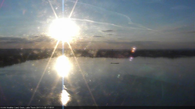 Lake Travis webcam, November 30, 2017 4:15 PM CT