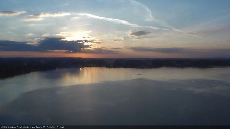 Lake Travis webcam, November 30, 2017 4:20 PM CT