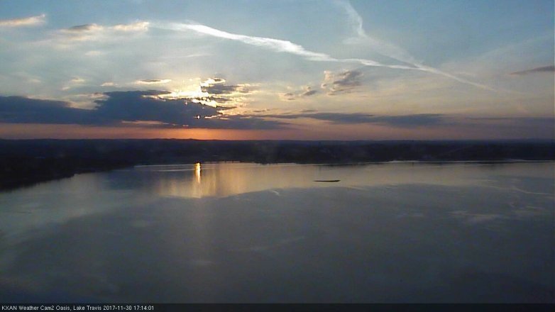Lake Travis webcam, November 30, 2017 4:30 PM CT