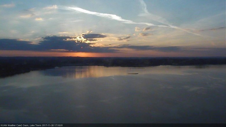 Lake Travis webcam, November 30, 2017 4:35 PM CT