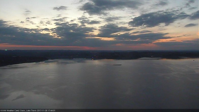 Lake Travis webcam, November 30, 2017 5:10 PM CT
