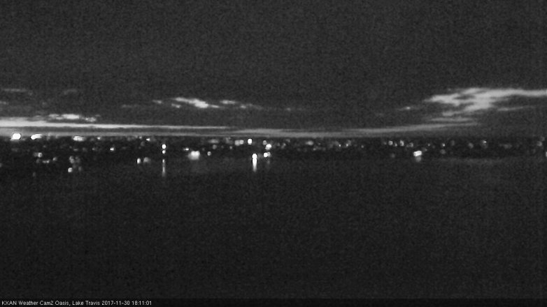 Lake Travis webcam, November 30, 2017 5:25 PM CT