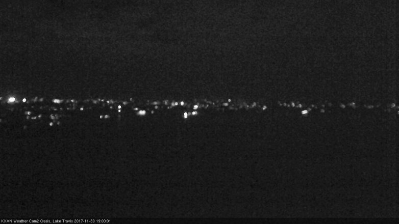 Lake Travis webcam, November 30, 2017 6:20 PM CT