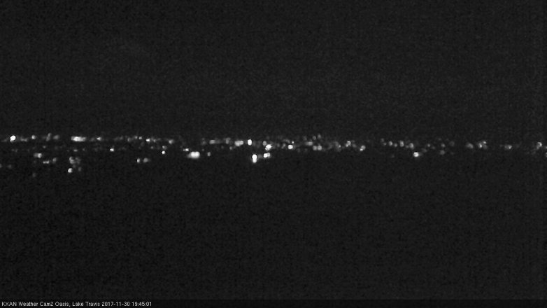 Lake Travis webcam, November 30, 2017 6:50 PM CT