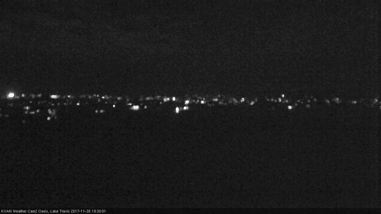 Lake Travis webcam, November 30, 2017 6:55 PM CT