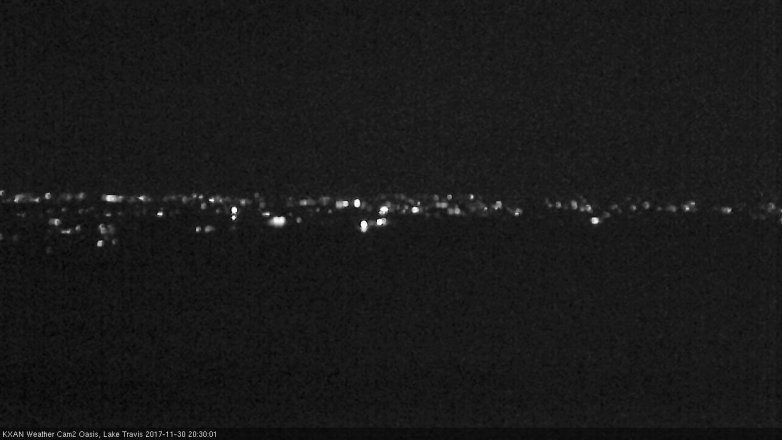 Lake Travis webcam, November 30, 2017 7:35 PM CT
