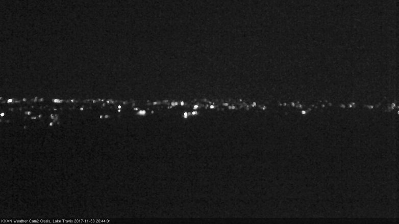 Lake Travis webcam, November 30, 2017 8:15 PM CT