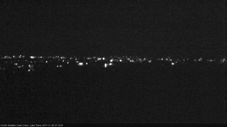 Lake Travis webcam, November 30, 2017 8:45 PM CT
