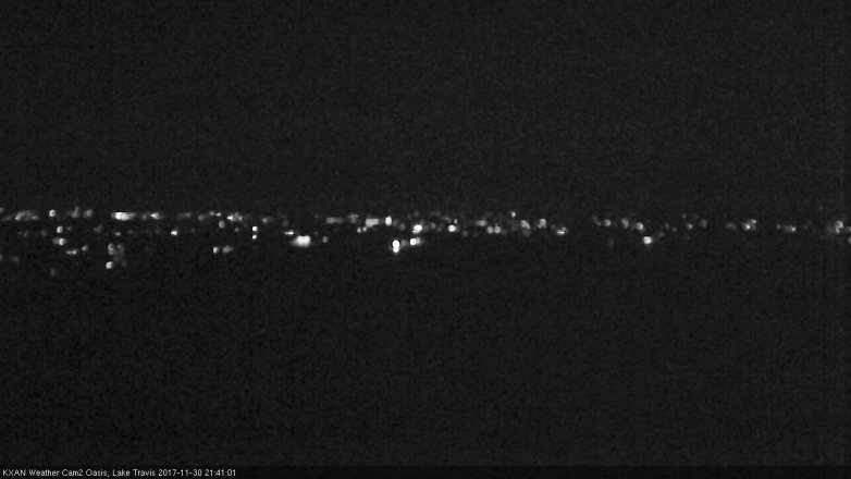Lake Travis webcam, November 30, 2017 8:55 PM CT