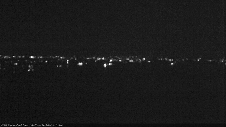 Lake Travis webcam, November 30, 2017 9:40 PM CT