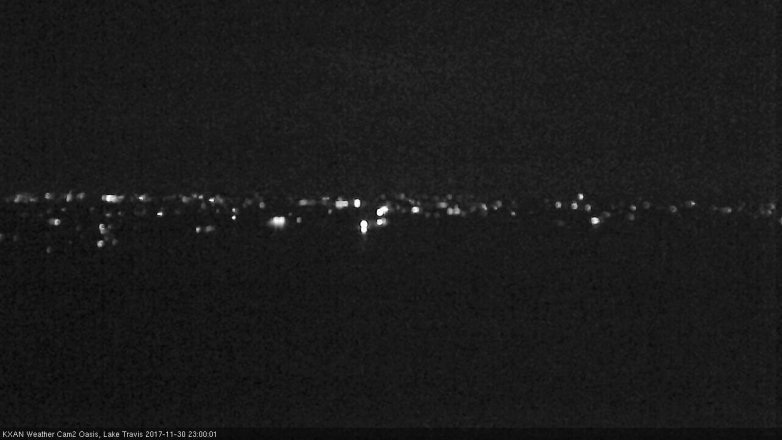 Lake Travis webcam, November 30, 2017 10:05 PM CT