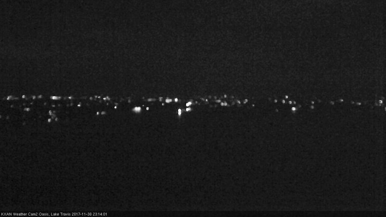 Lake Travis webcam, November 30, 2017 10:25 PM CT