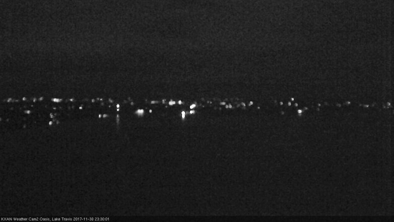 Lake Travis webcam, November 30, 2017 10:35 PM CT