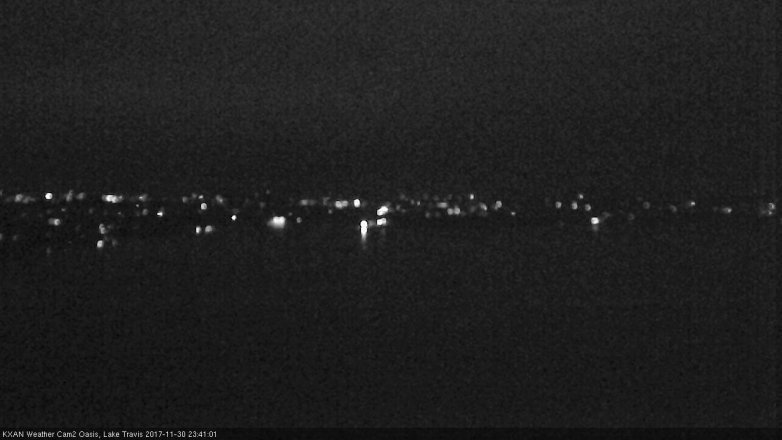 Lake Travis webcam, November 30, 2017 10:50 PM CT